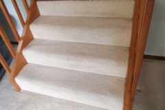 Carpet on stairs after cleaning